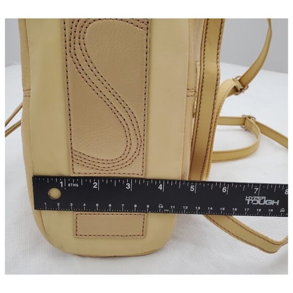 The Sak Yellow Pebble Leather Backpack Purse Cottagecore Urban Chic - Picture 12 of 12